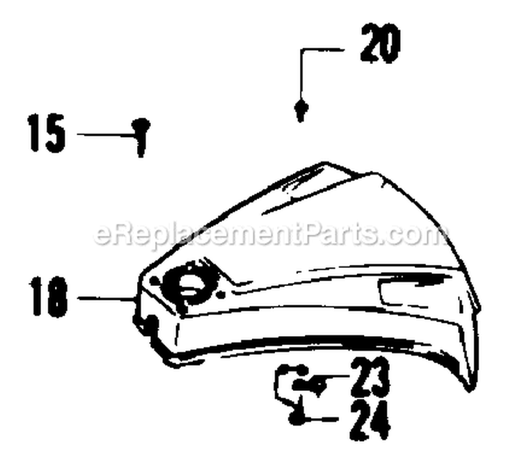 Page E Diagram and Parts List for XR-50  Weed Eater Trimmer